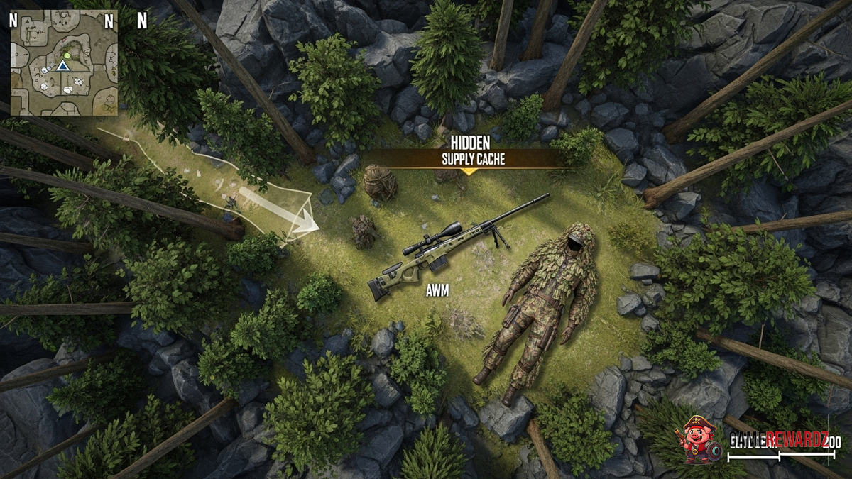 The Ultimate BGMI Secret: Find This Hidden Location for AWM &amp; Ghillie Suit.